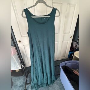 Garnet Hill Sleeveless Maxi Dress